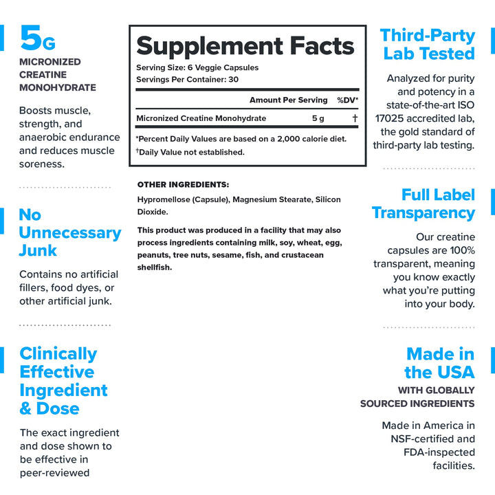 LEGION micronized creatine capsules closeup highlighting convenience