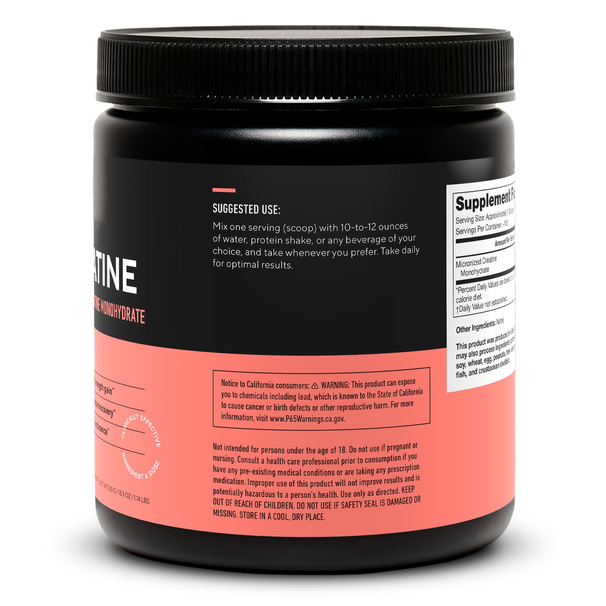 LEGION micronized creatine powder absorption detail showing fast uptake.