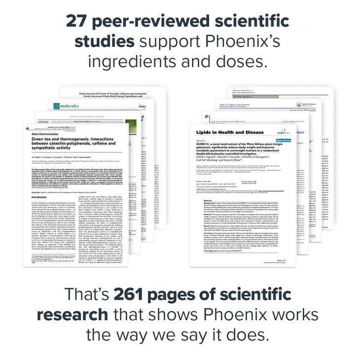 Legion Phoenix ingredients graphic highlighting an eight‑ingredient blend.