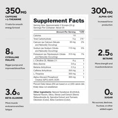 Legión Pulse: primer plano de la dosis de ingredientes para enfoque y rendimiento.