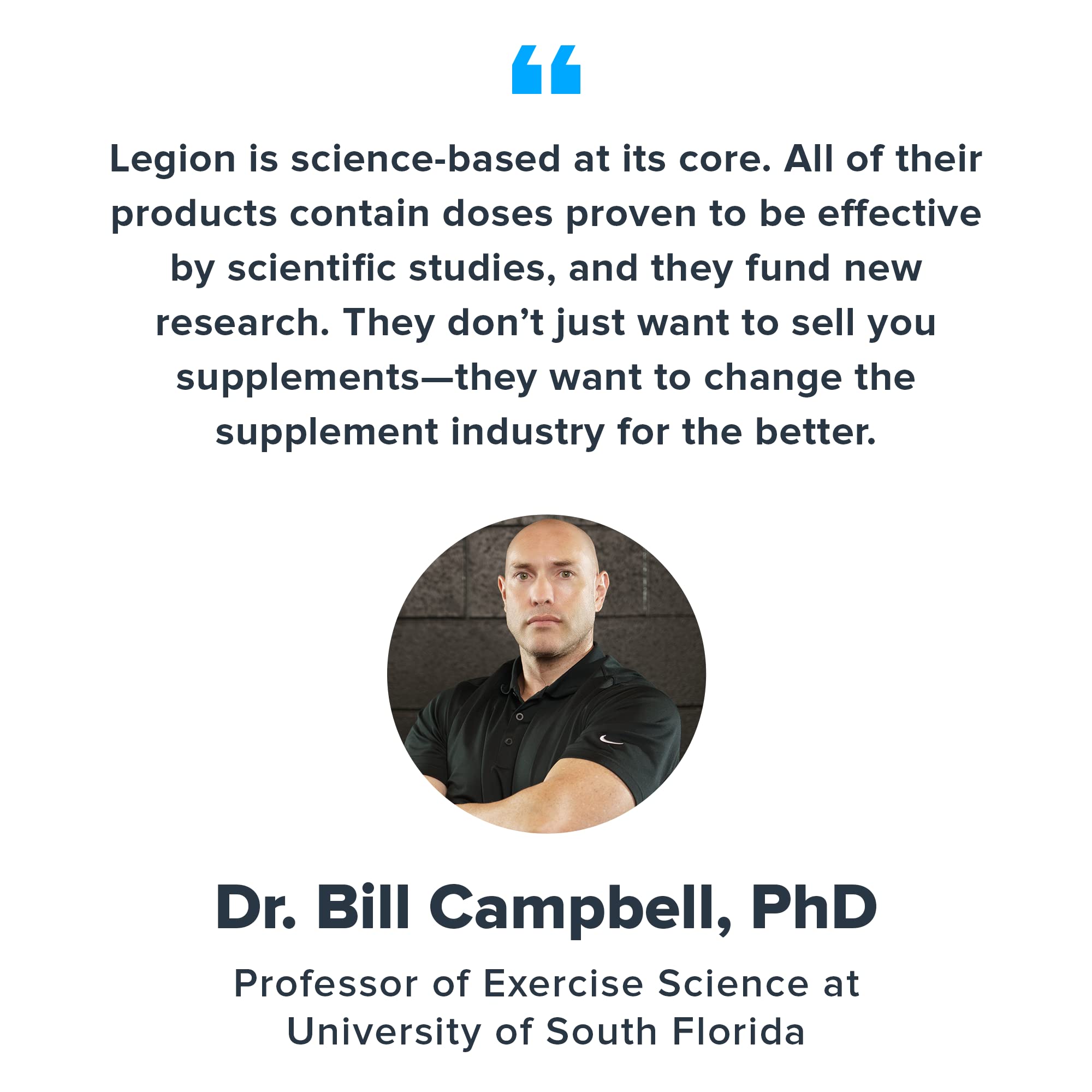 LEGION Pulse Pre Workout bottle with clean label, no artificial additives.