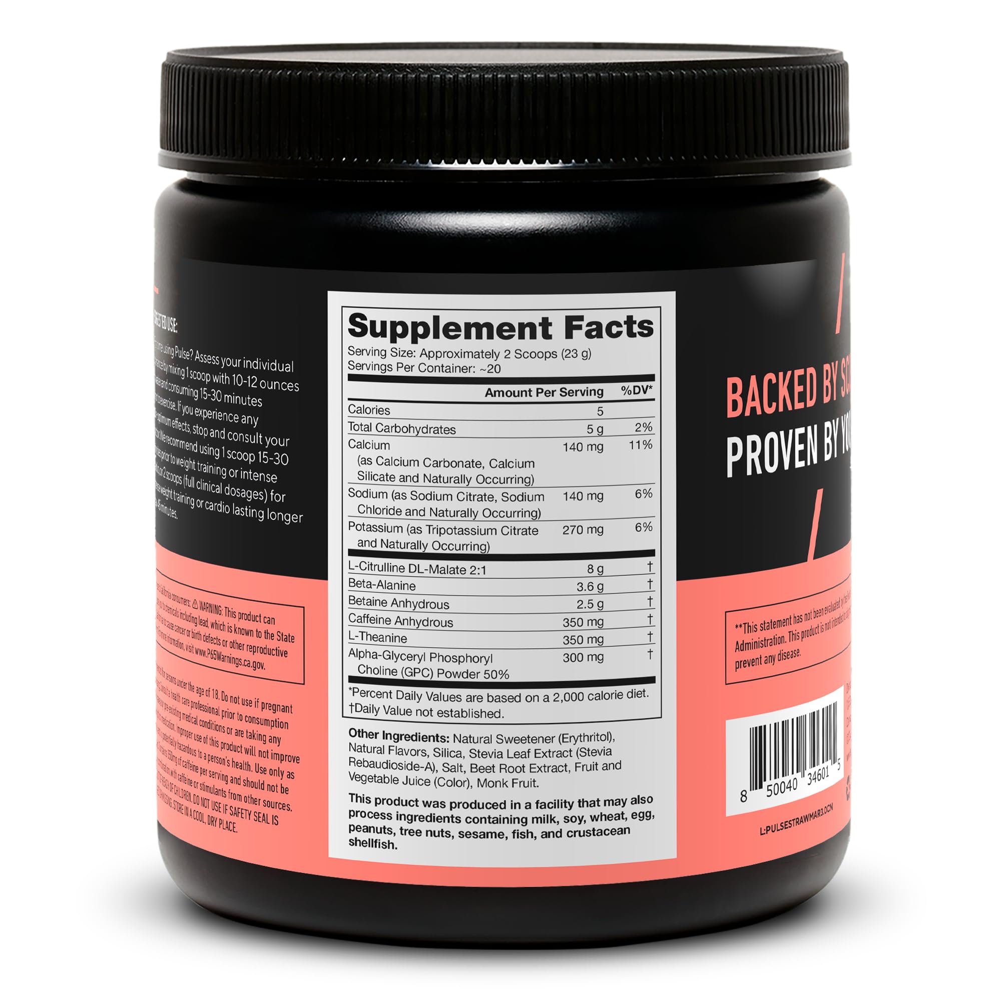 LEGION Pulse scoop measures a precise pre workout dose