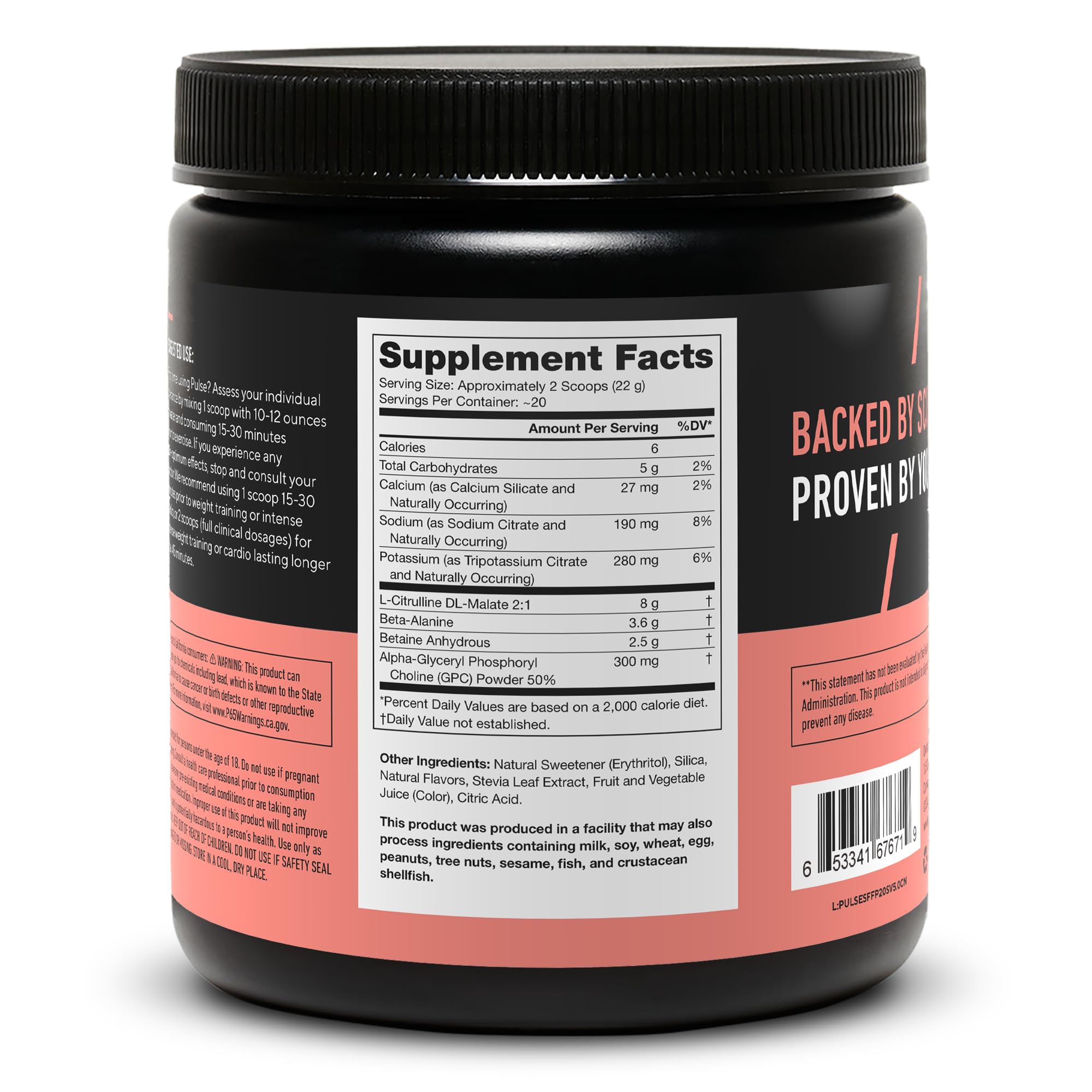 LEGION Pulse scoop ready for mixing before training