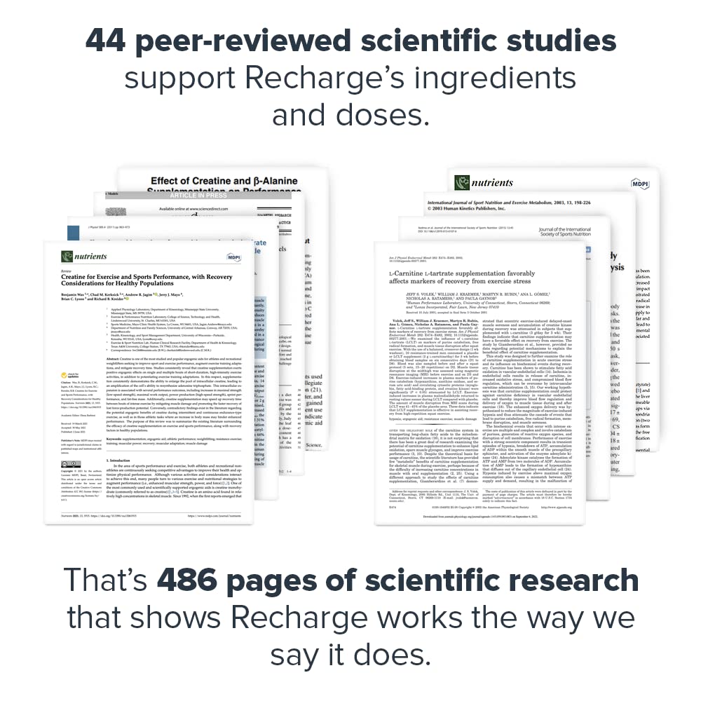LEGION Recharge scoop beside glass ready to mix after training.