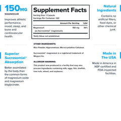 LEGION Sucrosomial Magnesium capsules closeup emphasizes clean label and potent mineral delivery.