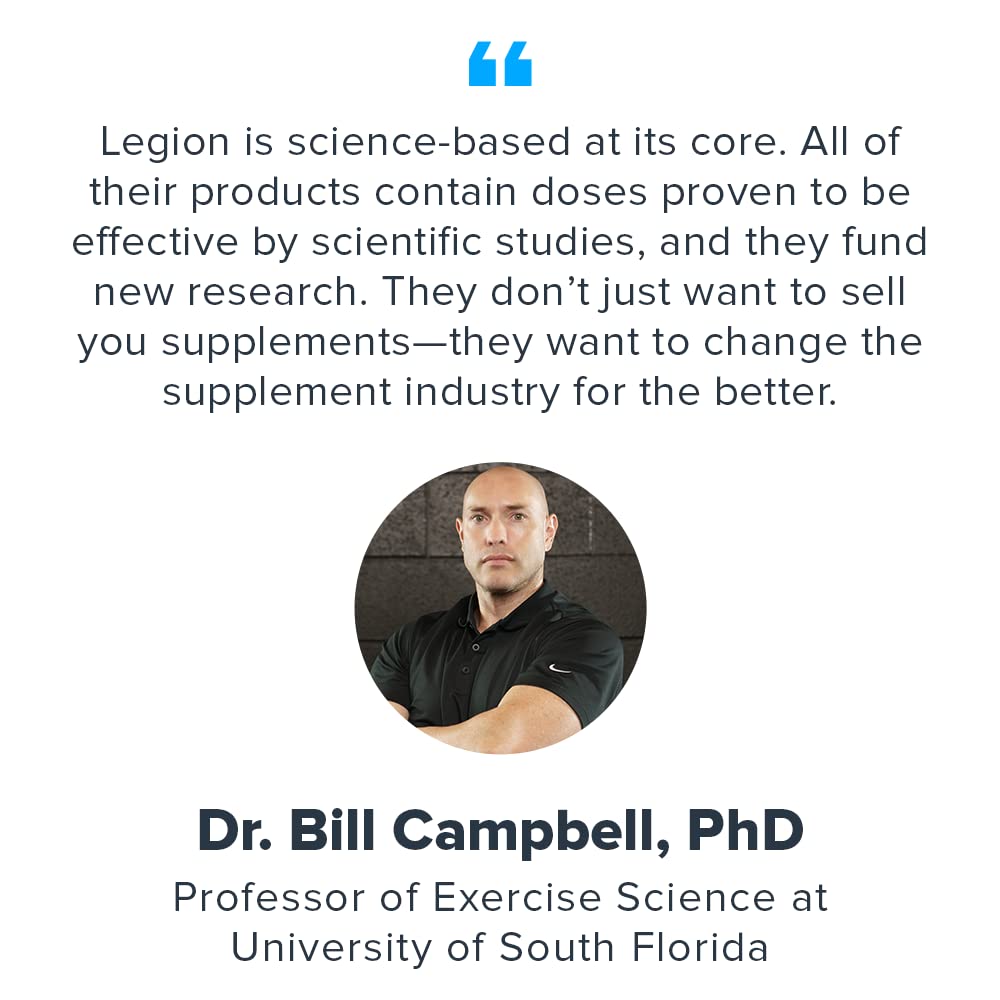LEGION Sucrosomial Magnesium packaging illustration suggests purity and third-party testing.