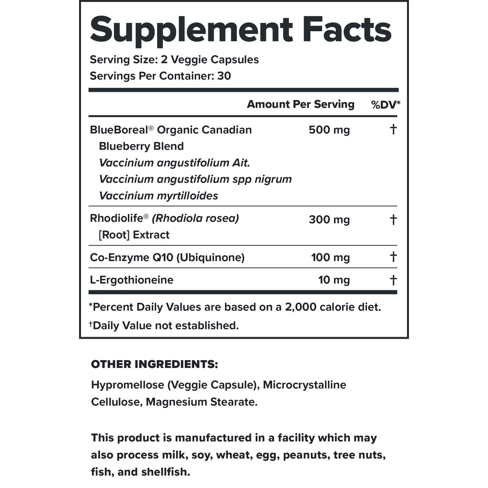 LEGION Vitality capsules featuring CoQ10 promote healthy aging and daily vitality.
