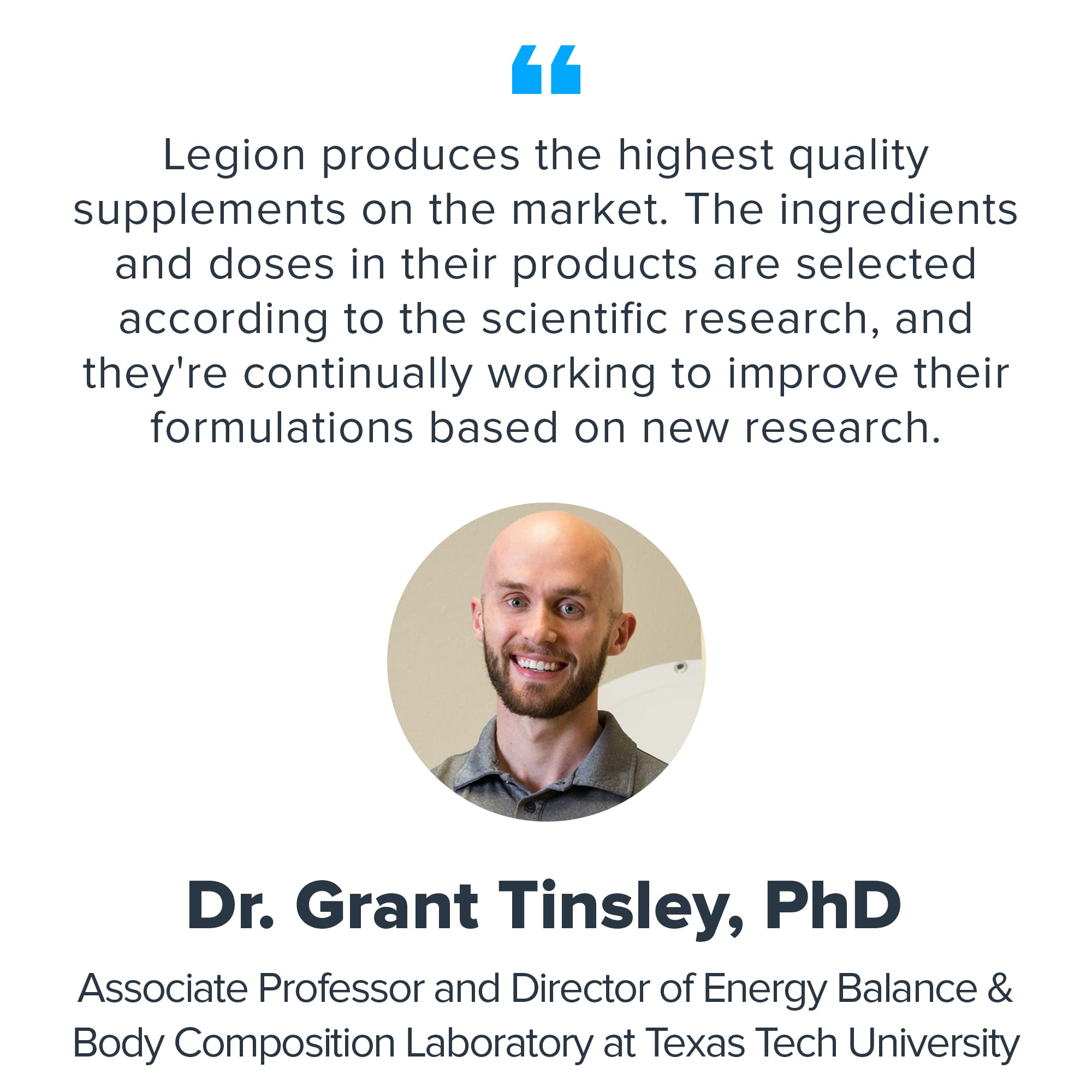 LEGION Vitamin B-Complex daily-use packaging signals easy routine integration.