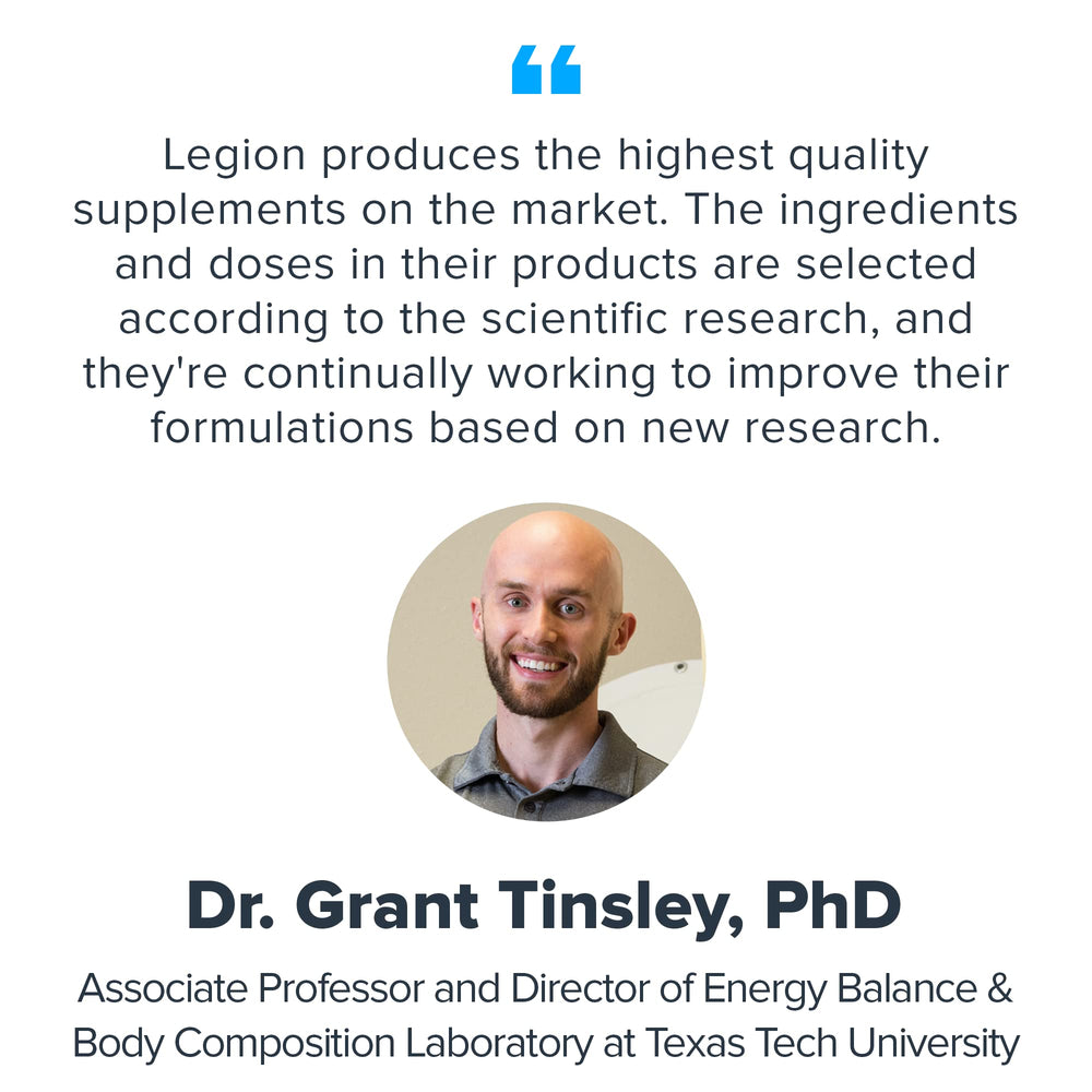 LEGION Vitamin B-Complex daily-use packaging signals easy routine integration.