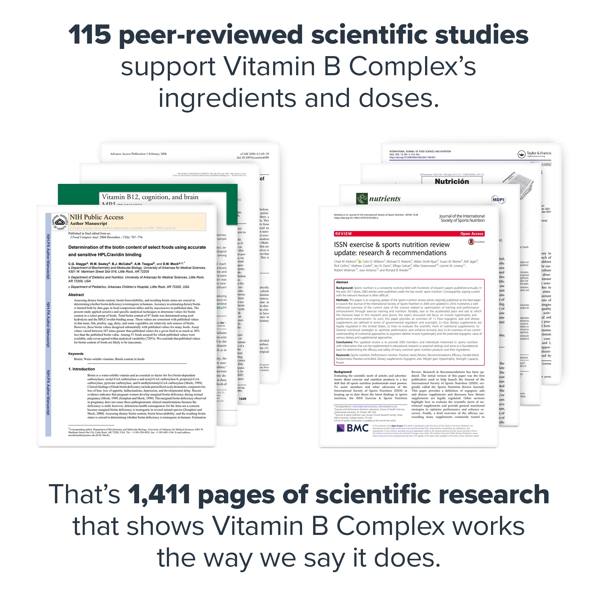 LEGION Vitamin B-Complex label communicates a clean, additive-free formula.