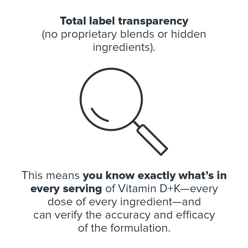 LEGION Vitamin D3 K2 K1 label details reveal transparent ingredients