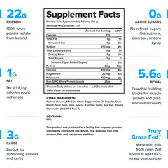 LEGION Whey+ label back highlights transparent ingredients and clean nutrition.