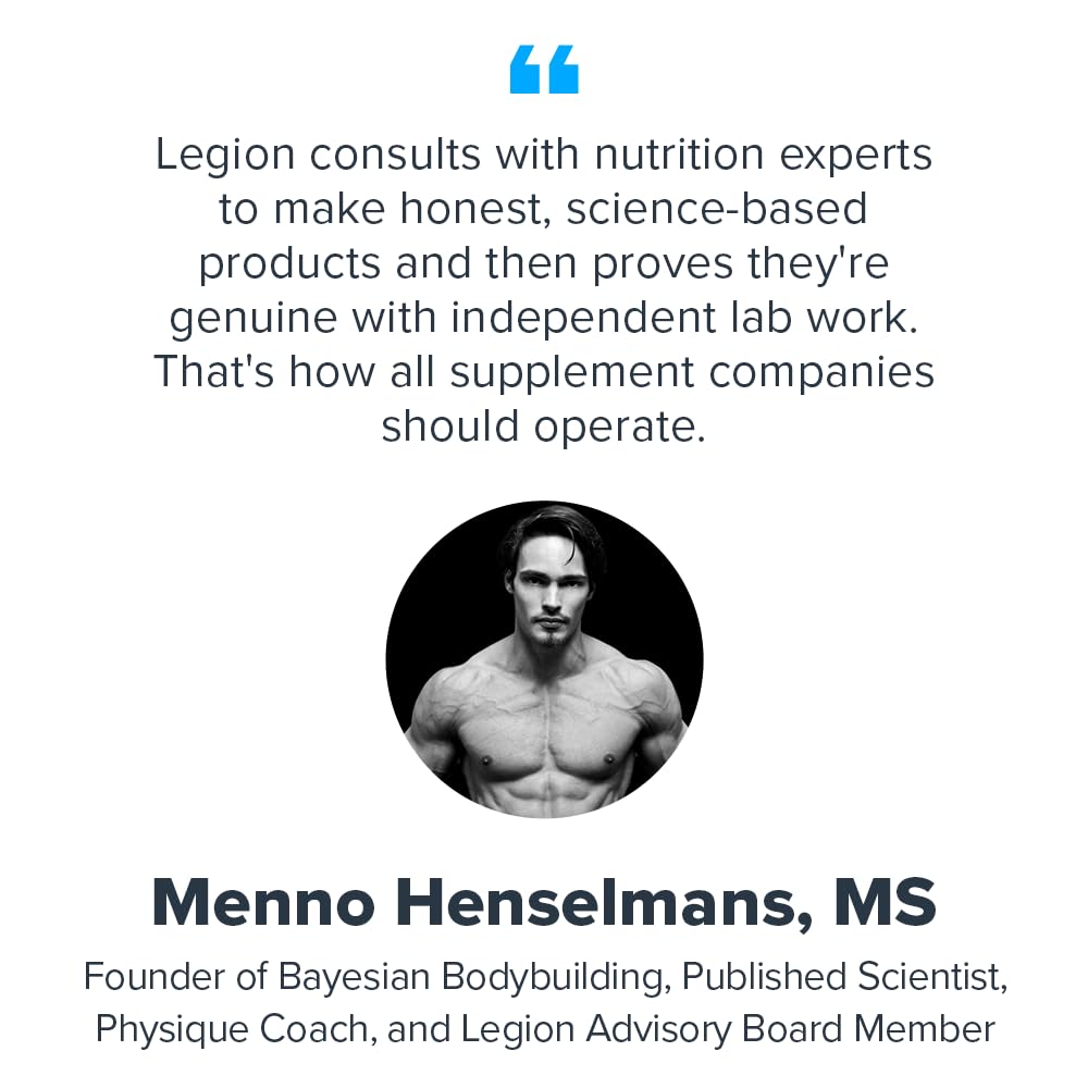 LEGION Whey+ grass-fed milk origin from Ireland suggests clean protein.