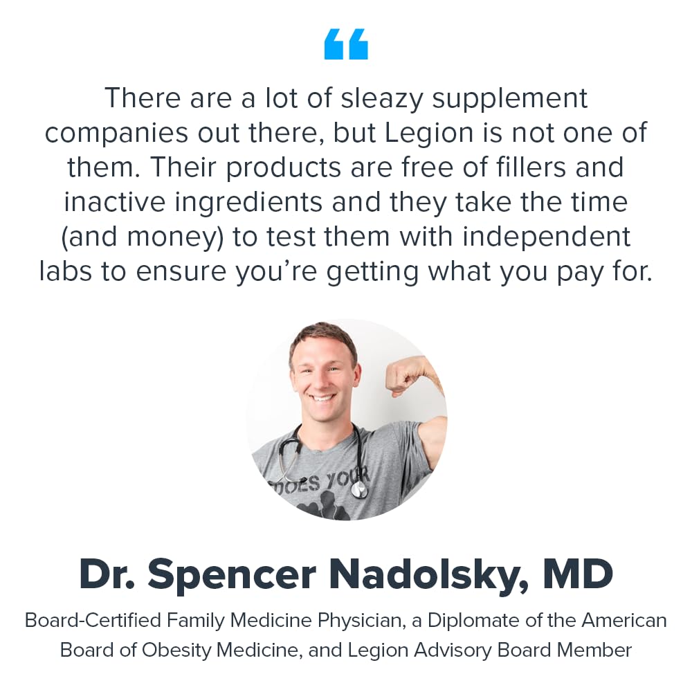 LEGION Whey+ lab certificate confirms third-party testing for purity.