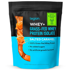 LEGION Whey+ label highlights clean ingredients