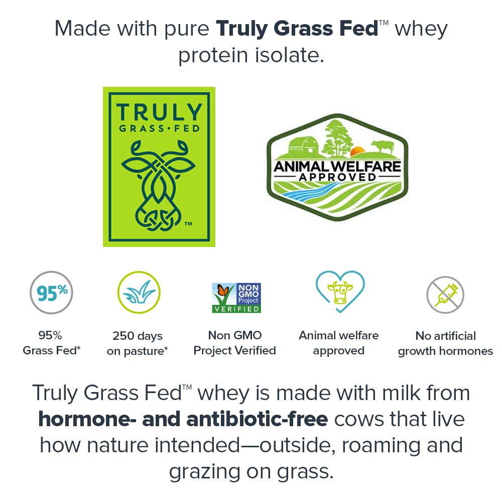 LEGION Whey+ 22g protein per serving in a glass with measuring cup.