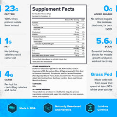 LEGION Whey+ protein scoop in bag for convenient daily protein