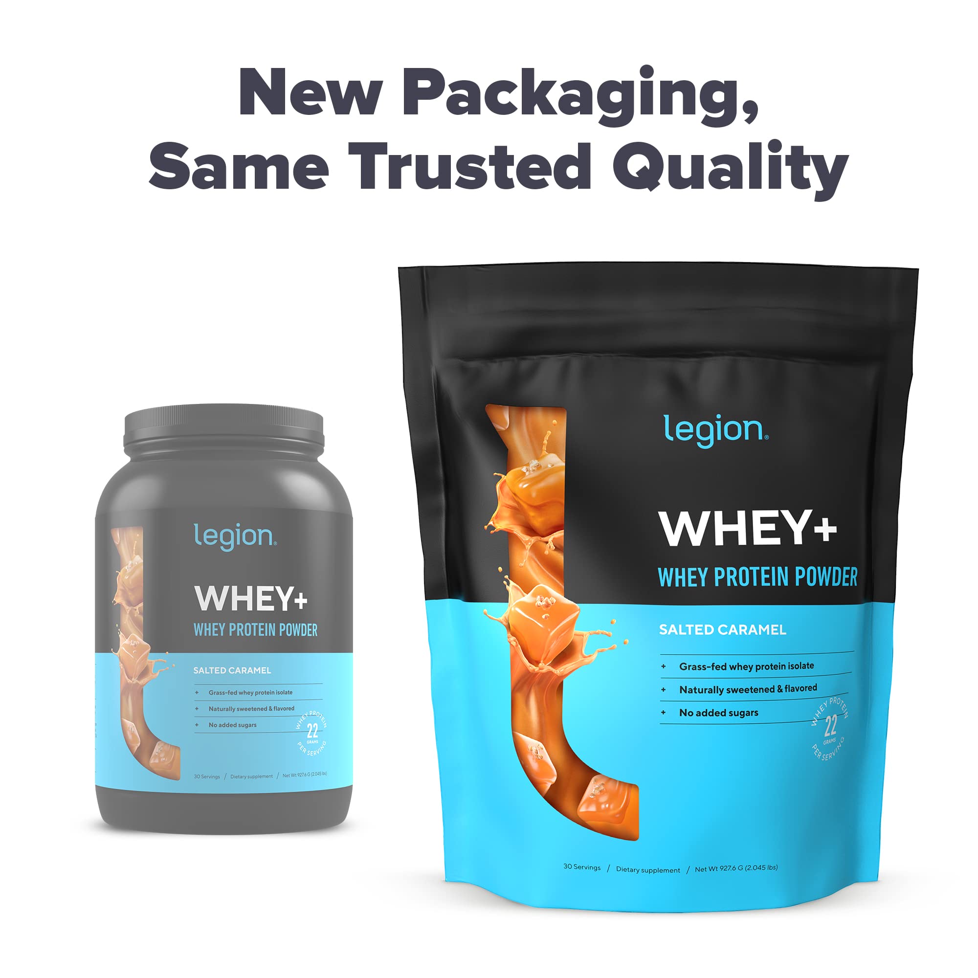 LEGION Whey+ shake in a glass showing smooth texture