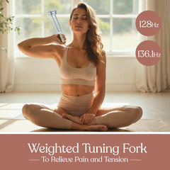 LEGUANG 174Hz tuning fork close-up for calming breathwork
