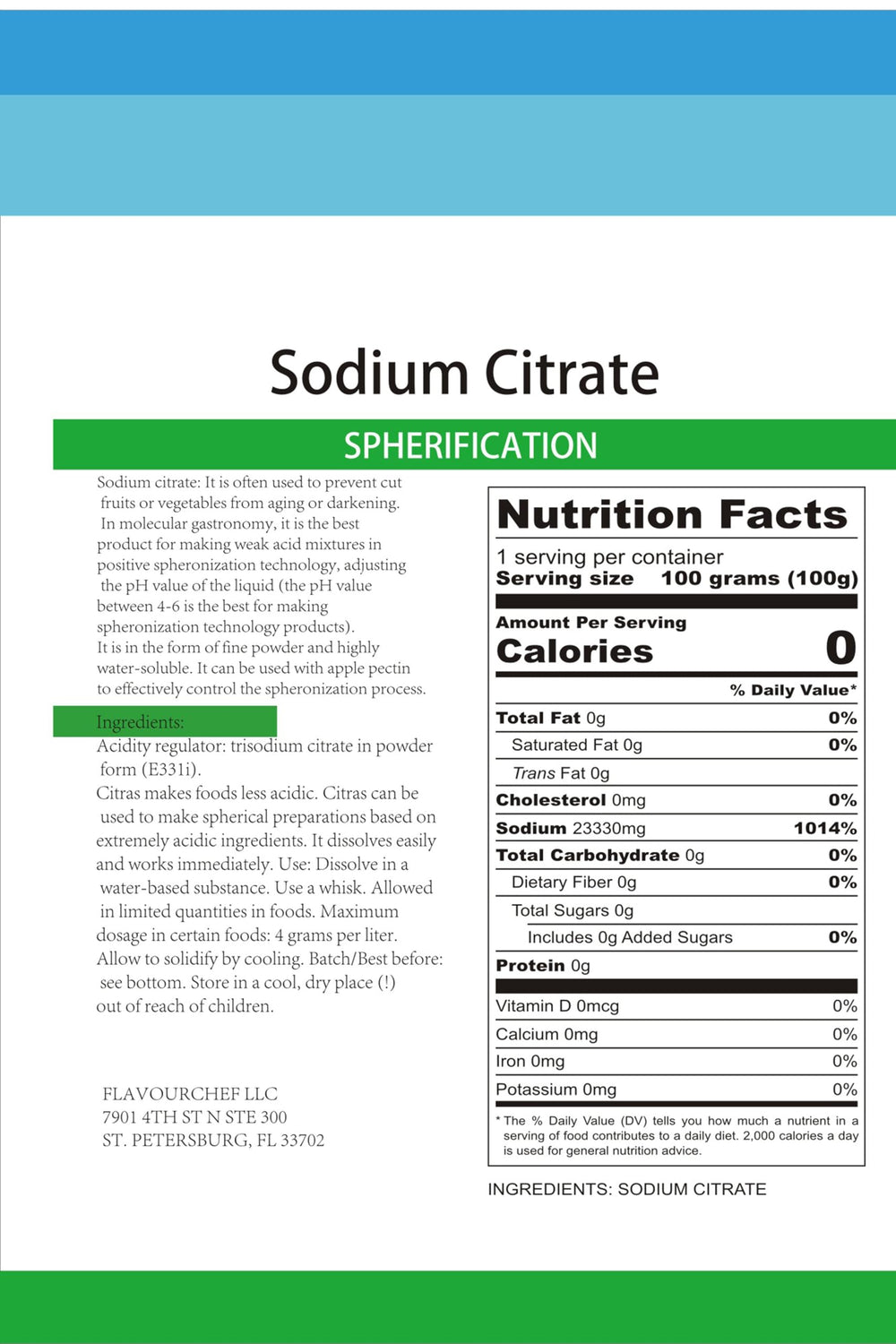 Kitchen science shot featuring LEIMENGCHEF Pure Citrate supports controlled acidity elevations.