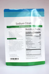 Close-up of LEIMENGCHEF Citrate powder shows fine crystals for even dissolution.