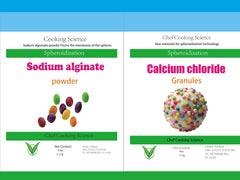 LEIMENGCHEF sodium alginate powder bottle for smooth spherification and gels