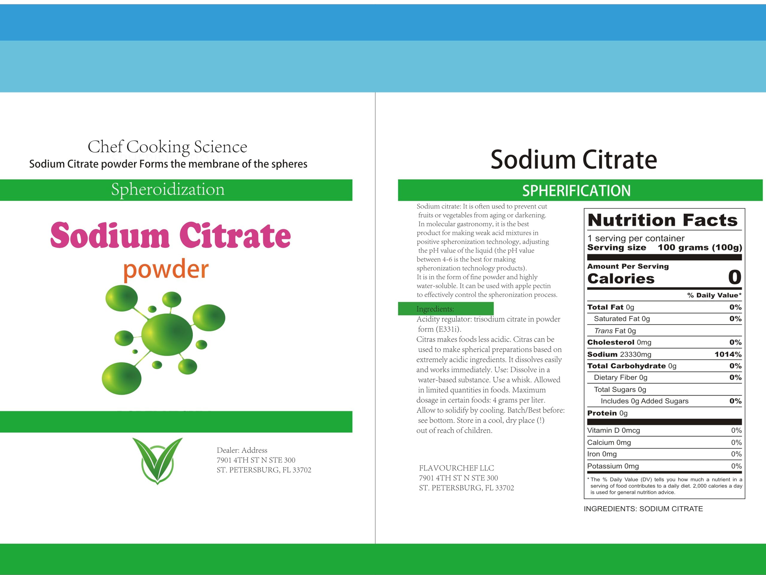 Molecular gastronomy foam prep with LEIMENGCHEF Citrate enables stable textures.