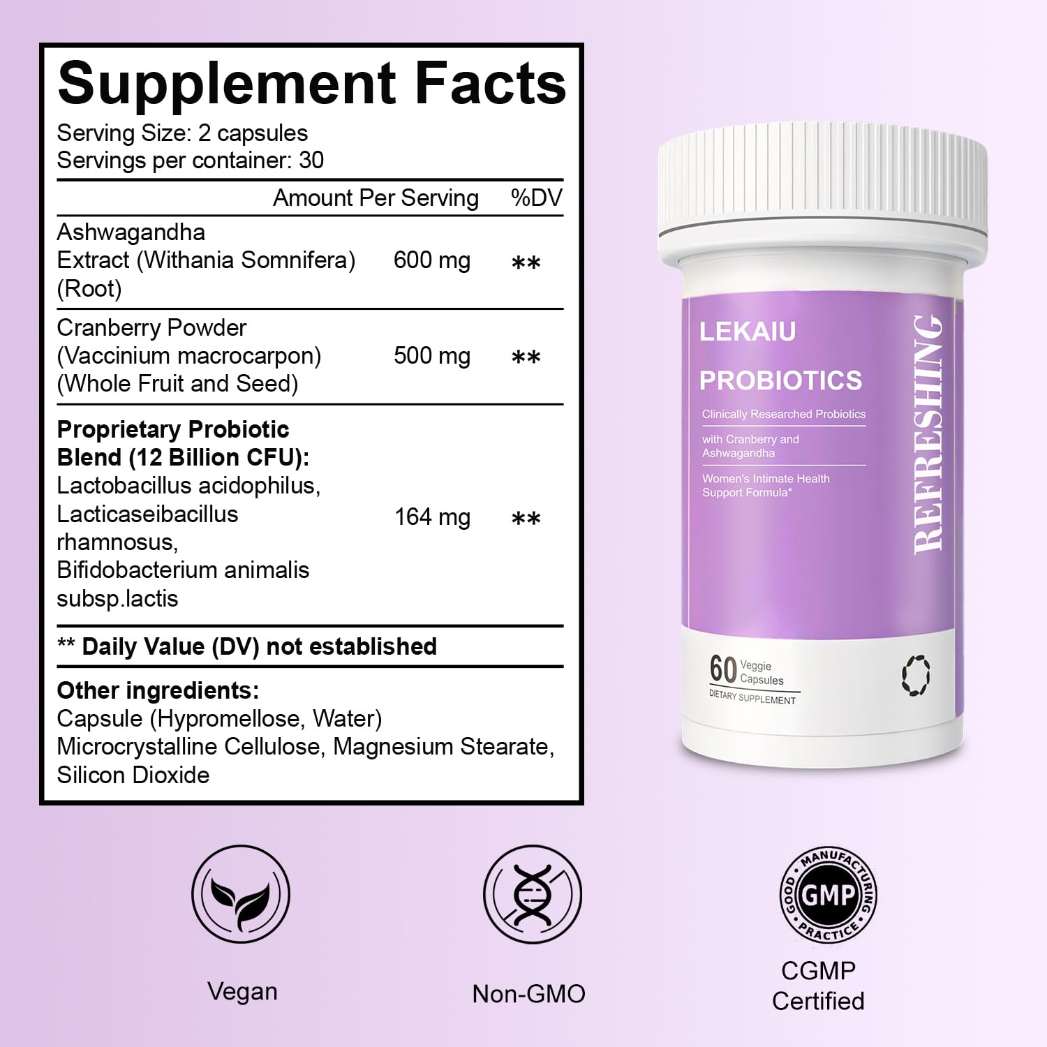 Morning routine with LEKAIU capsules and glass of water.