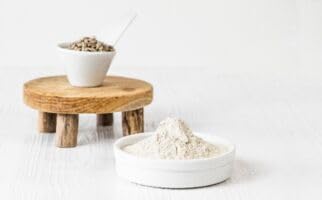 Lekithos Sunflower Protein nutrition facts panel highlights vitamins and minerals