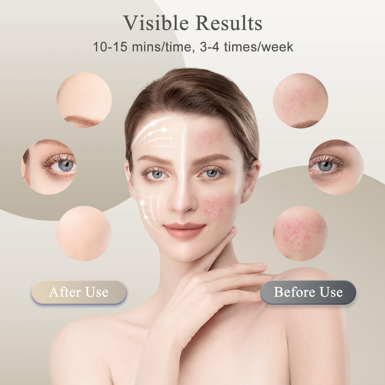 LEKKSA mask enables hands-free use for convenient skincare sessions