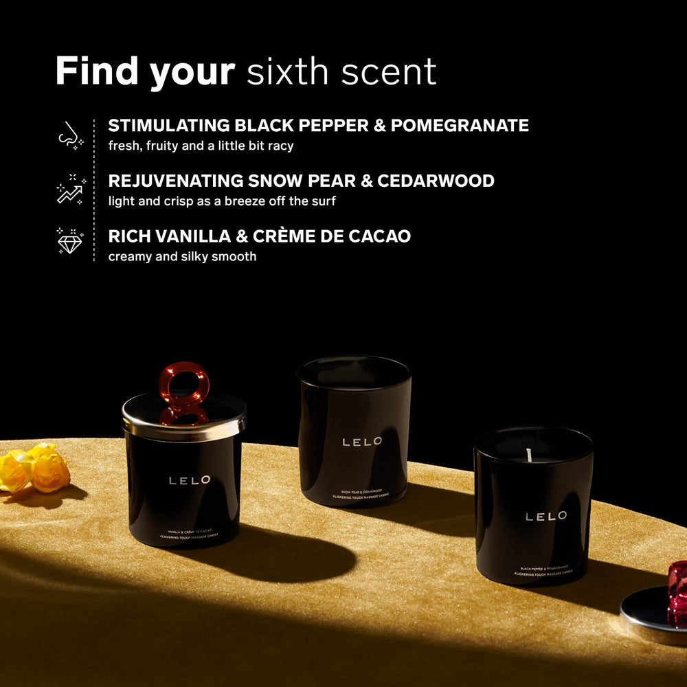 LELO eco-friendly wick provides a clean burn for up to 36 hours.