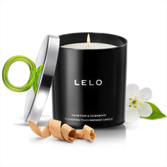 LELO Flickering Touch Candle melts into massage oil for a soothing ritual.