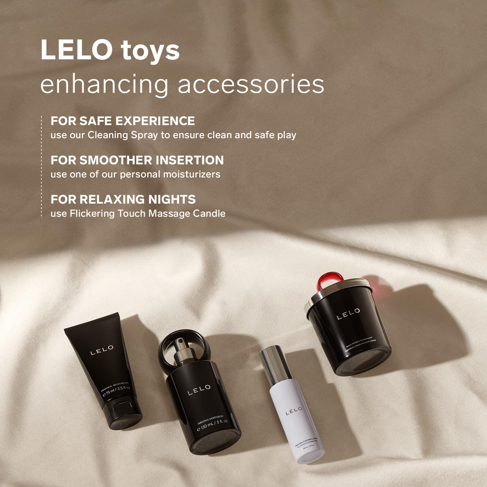 LELO Luxury skin treatment candle-massage product suitable for home spa.