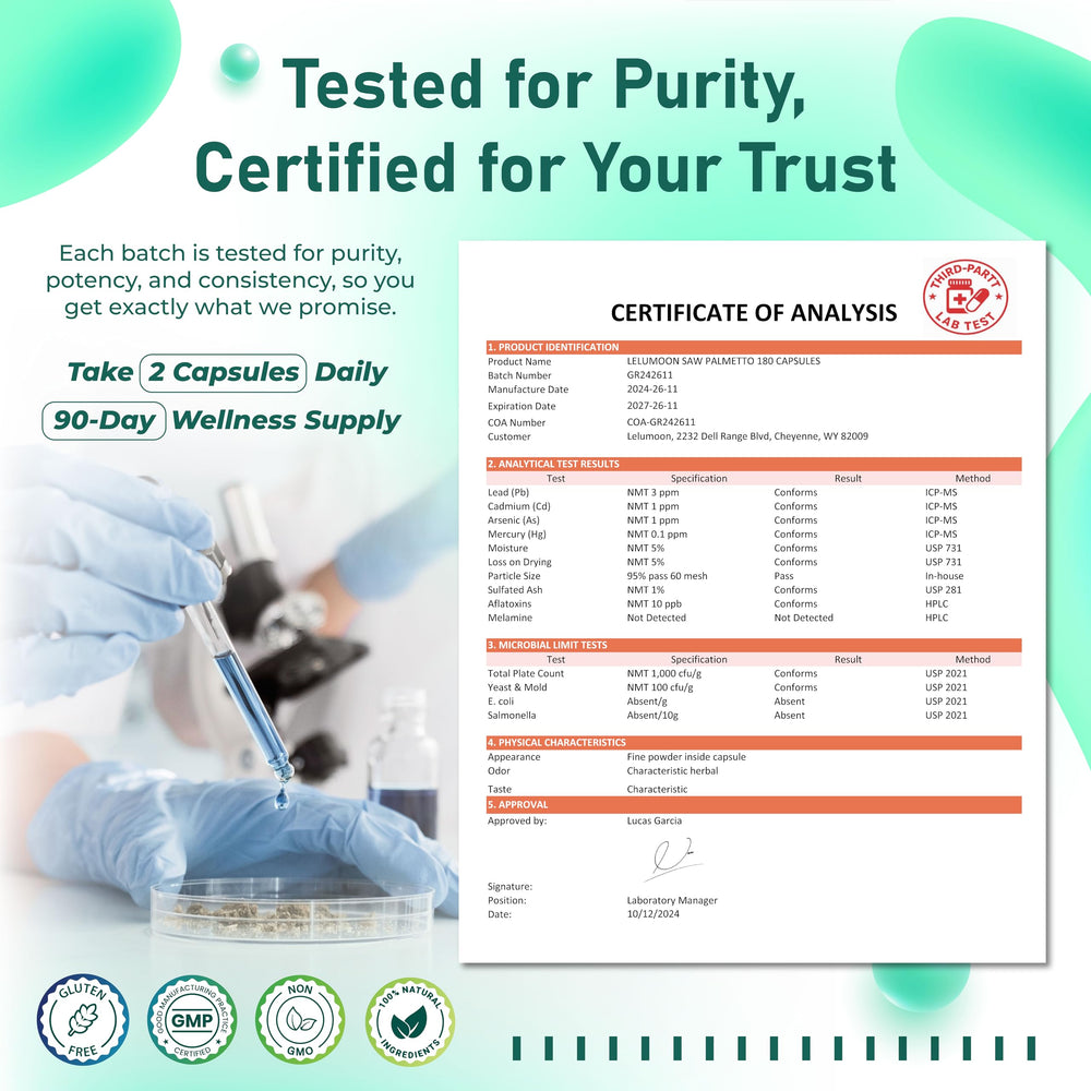 LELUMOON Non-GMO, gluten-free formula signals clean wellness choice.