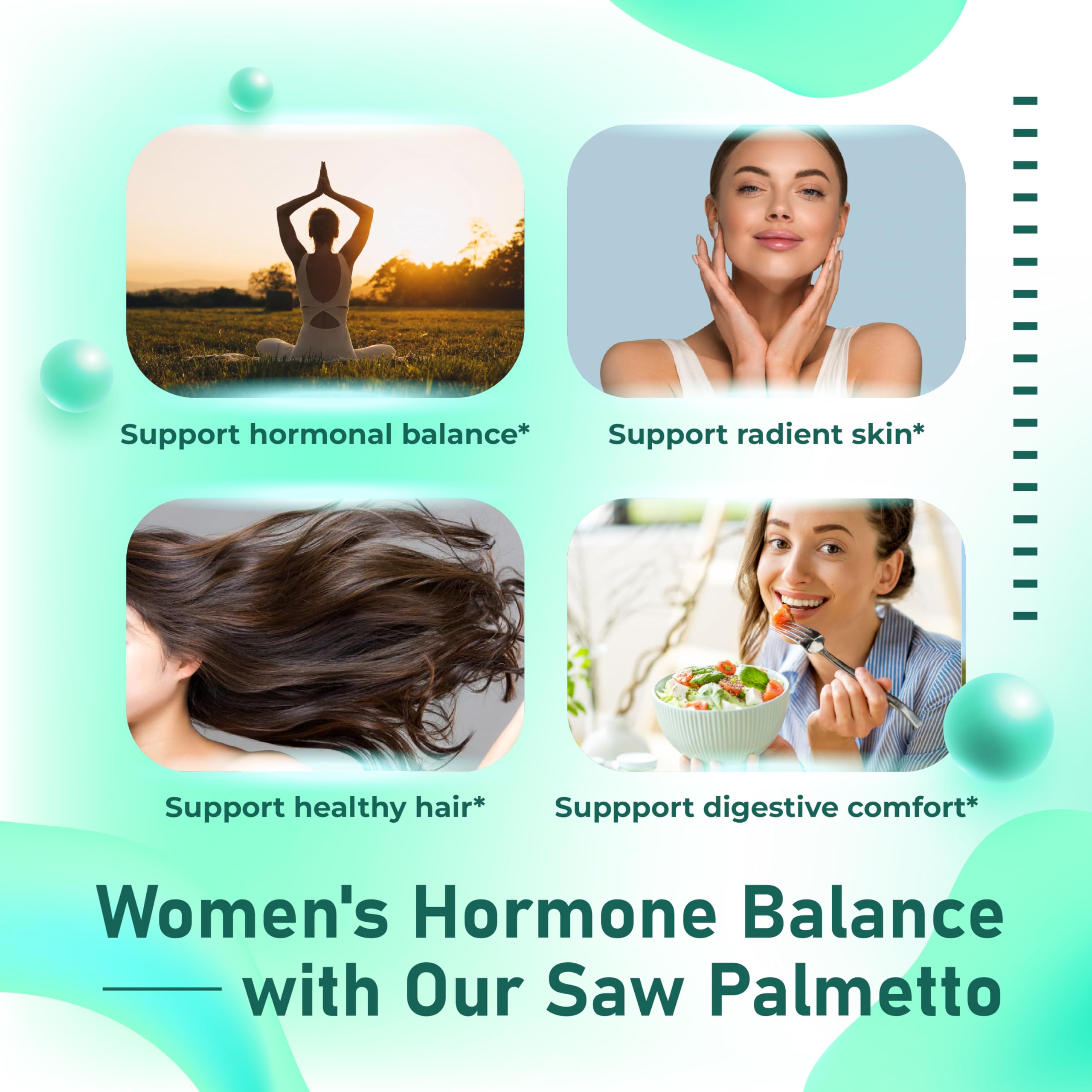LELUMOON Women's Health blend visual suggests balanced rhythms and well-being.
