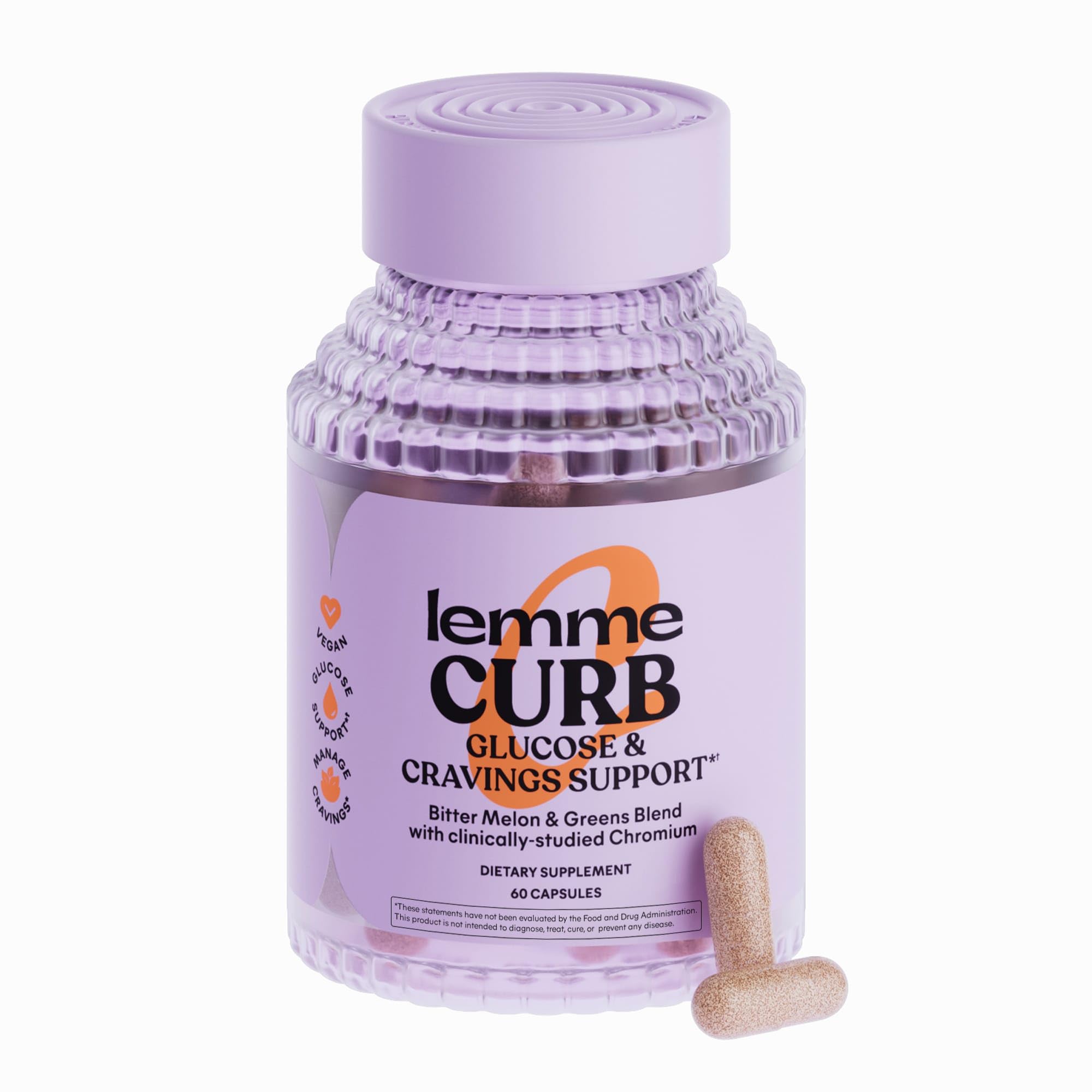 Lemme Curb Cravings bottle for convenient daily appetite control.