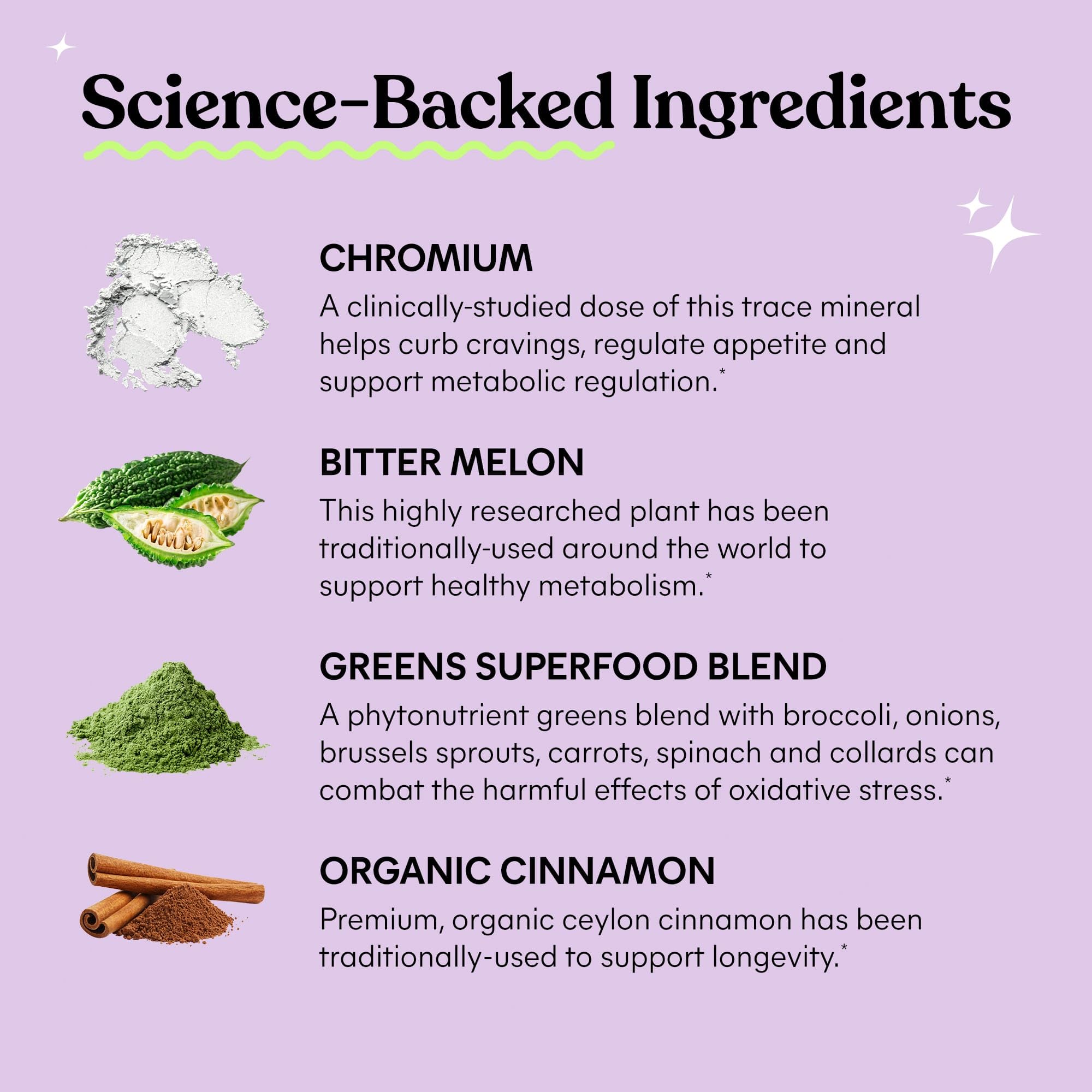 Lemme Curb Cravings Chromax label highlights chromium picolinate.