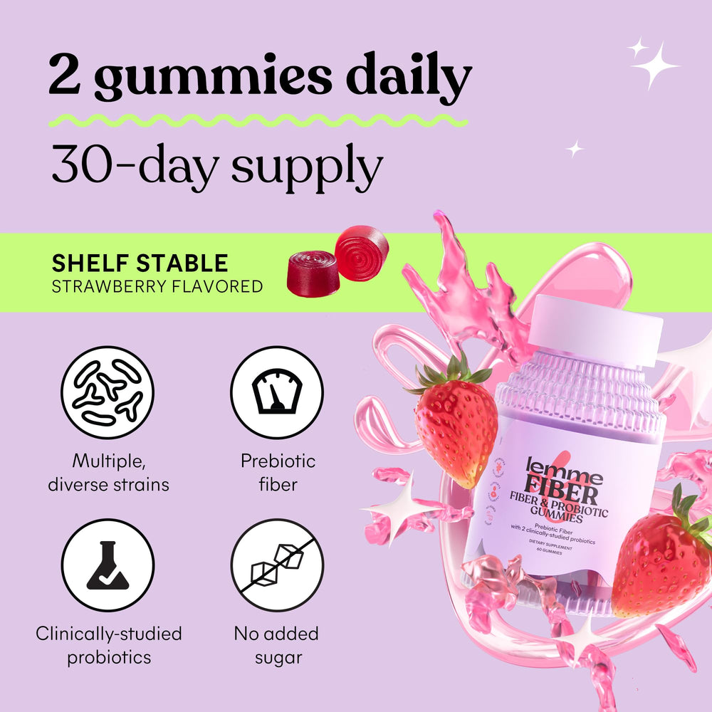 Vitamin D3 in Lemme gummies shown for gut health support.
