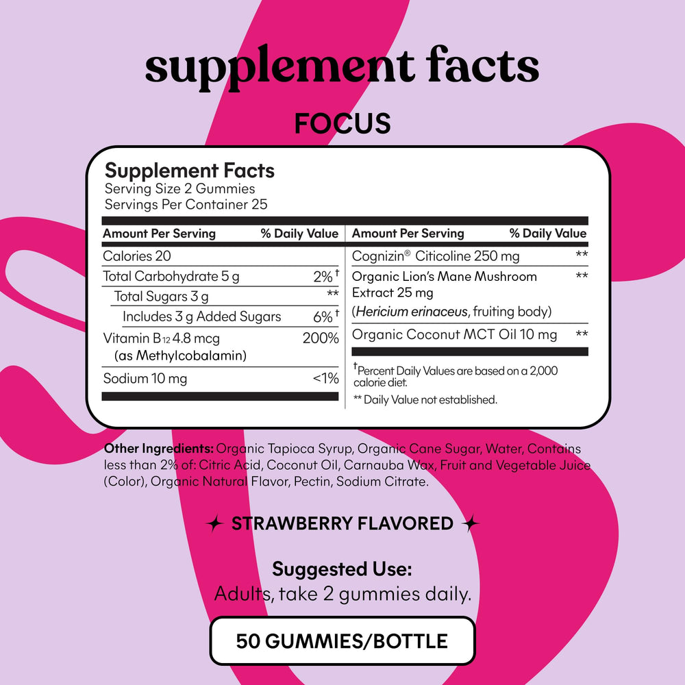 Lemme Focus lion mane mushroom closeup spotlights natural adaptogens for focused routines.