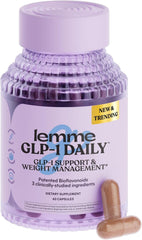 Lemme GLP-1 Daily bottle with capsules supports appetite control.