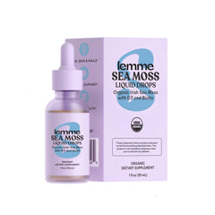 Lemme Irish Sea Moss liquid drops bottle pour for easy dosing and daily use