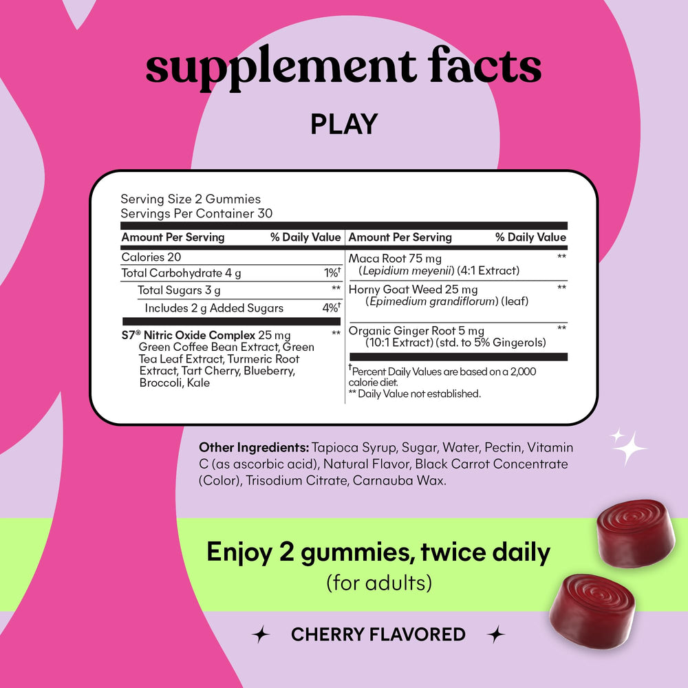 Lemme Play ingredient panel close-up emphasizes plant-based formulation.