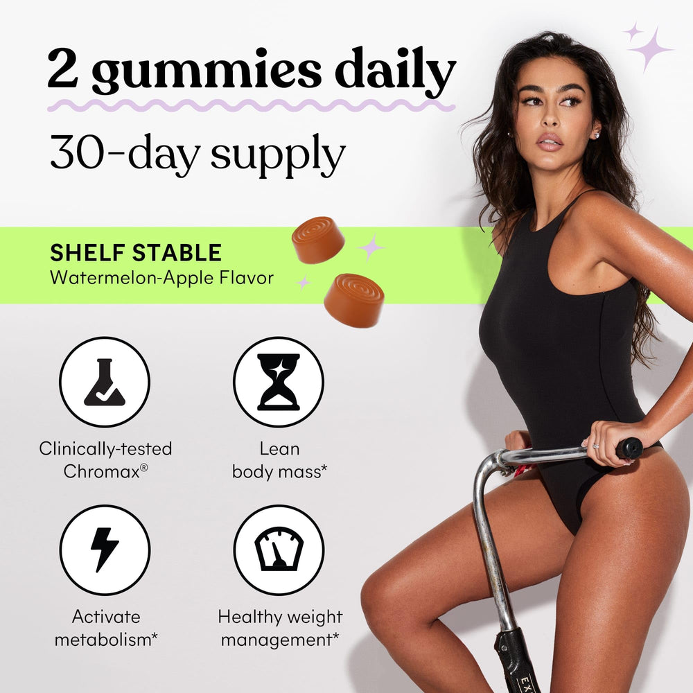 Lemme Tone ingredients icons highlight chromium, B12, and apple cider vinegar.