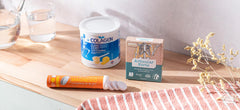 Lemon Collagen Powder dissolving in water for effortless daily use
