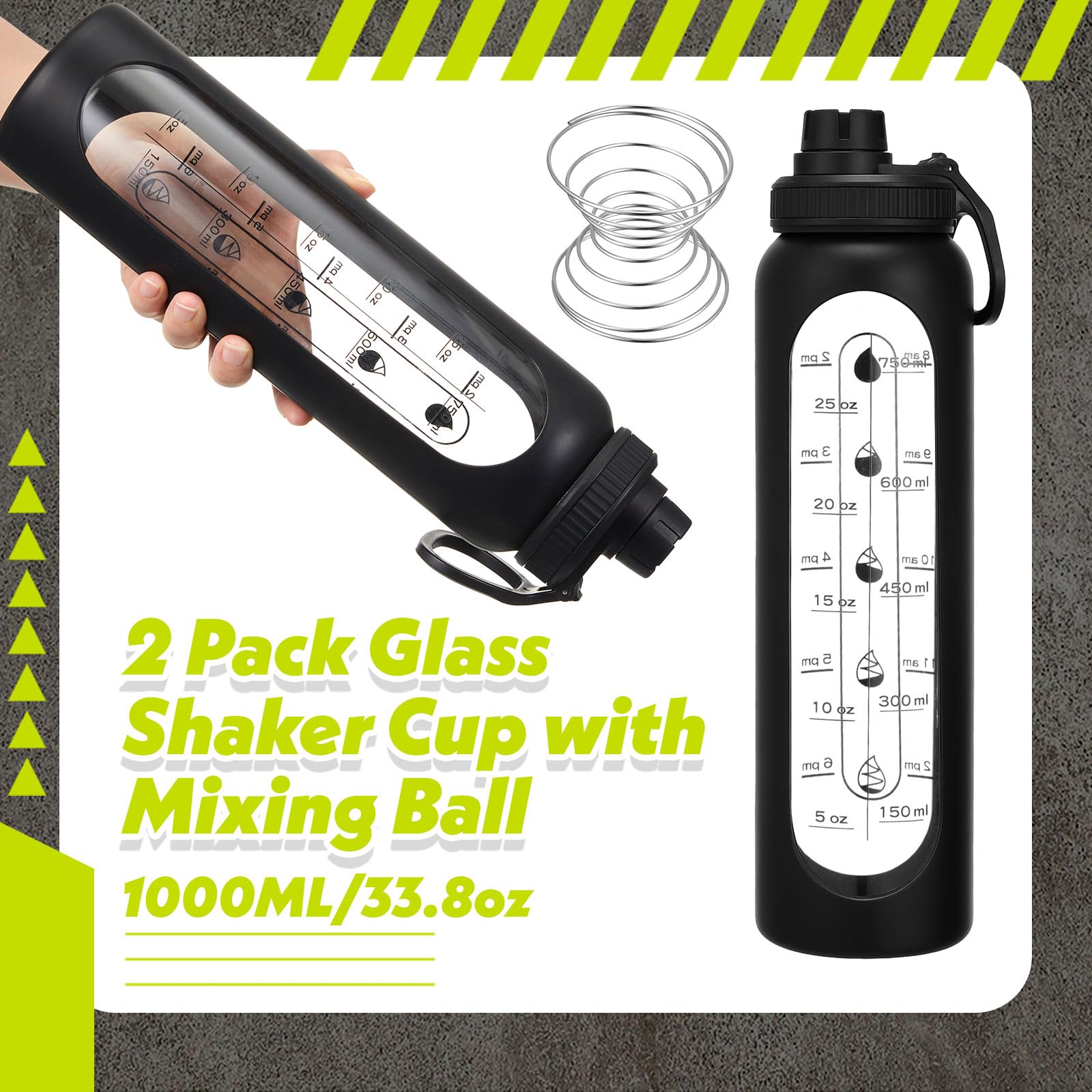 LemonRoad stainless steel shaker ball blends protein for smoother shakes