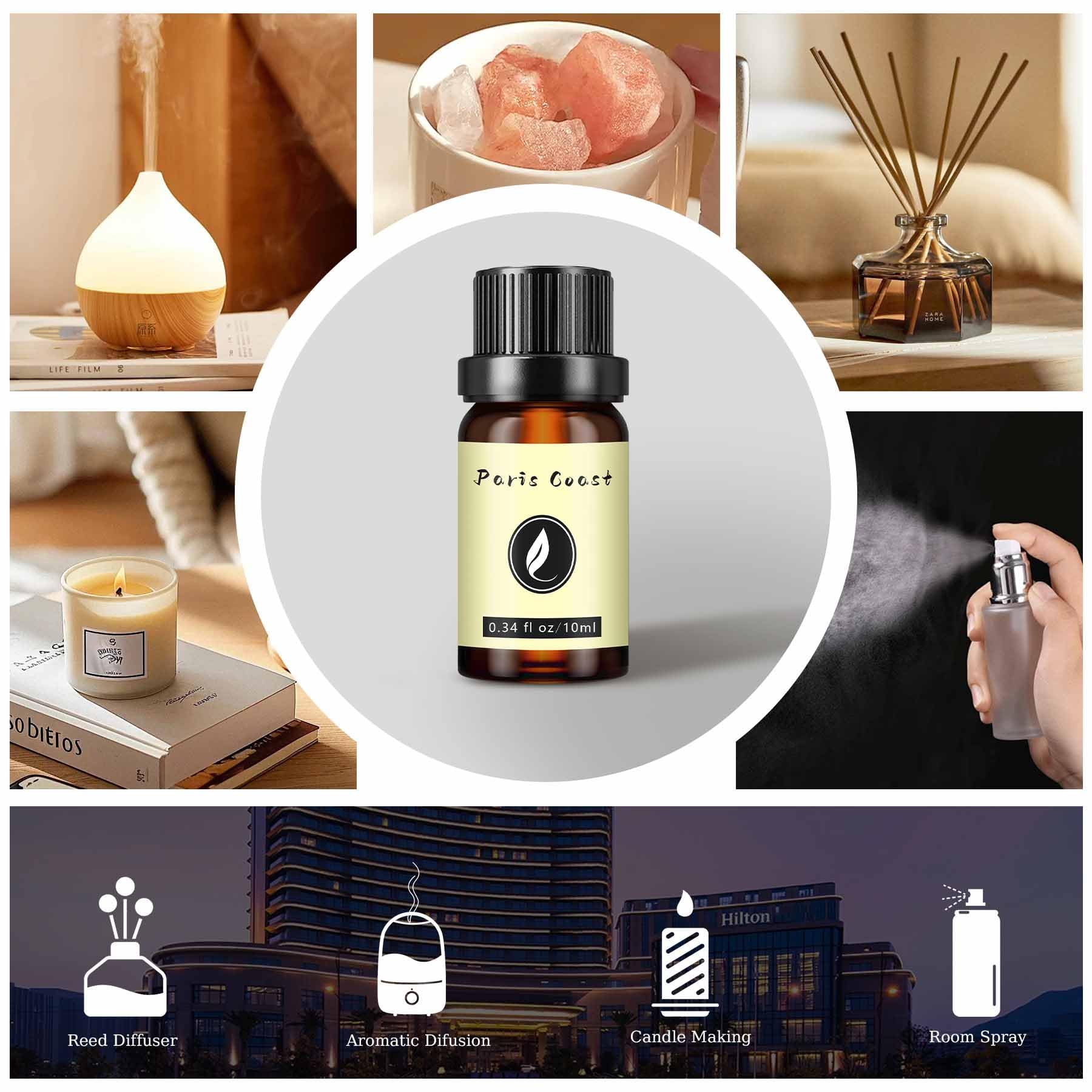LEMPFE Gift set of diffuser oils in amber bottles ready for gifting