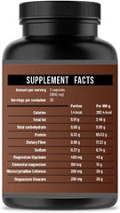 Lenico Magnesium Glycinate gluten-free label indicating gluten-free suitability