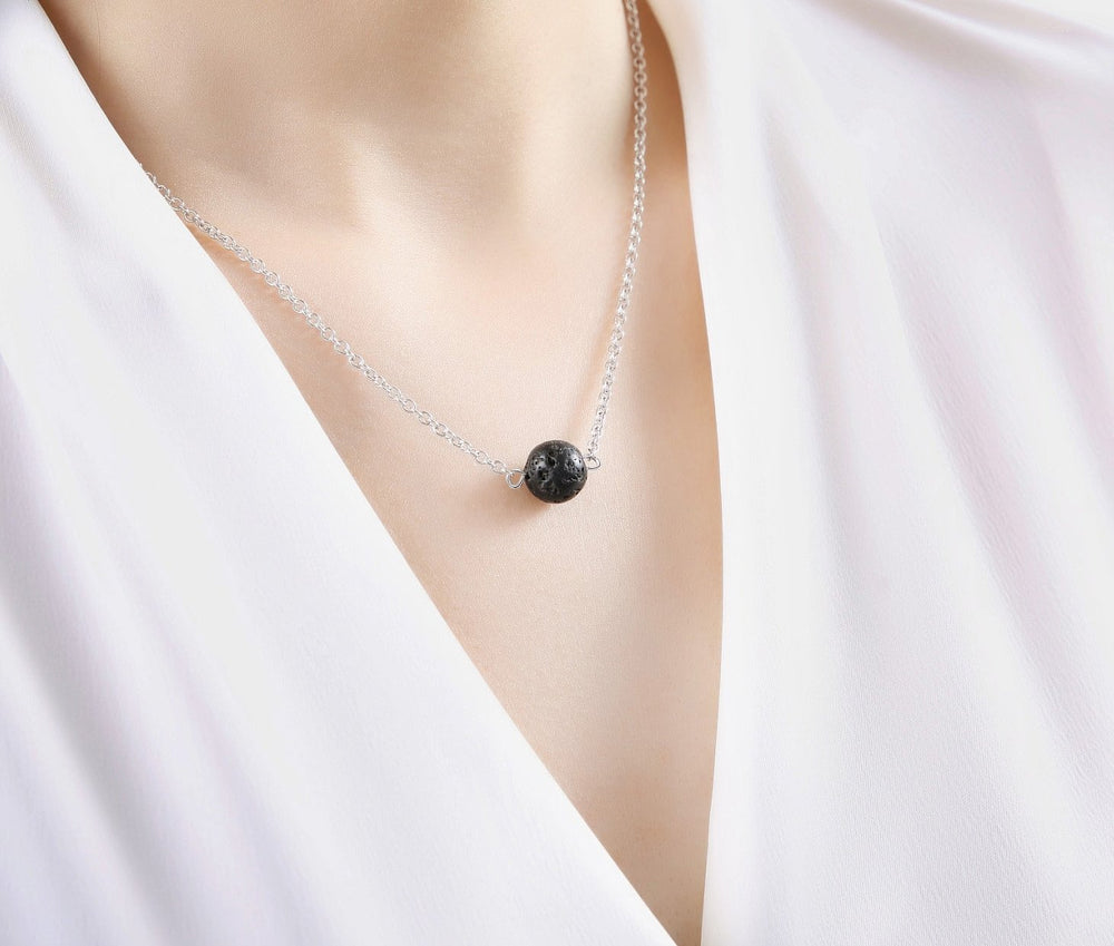 Lenoup packaging-ready lava necklace illustrates a thoughtful gift option.