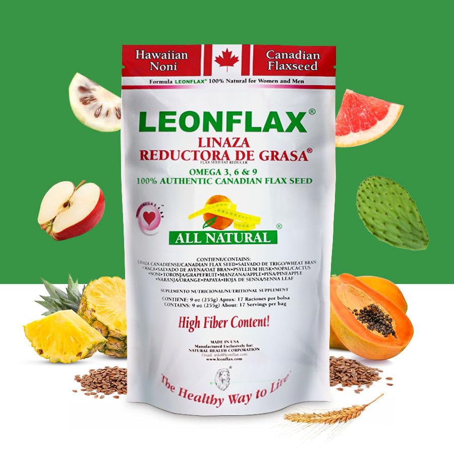 Leonflax closeup of seeds highlights texture and fiber-rich content