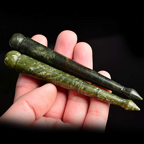 LEOSENSE Jade stone close-up showing natural green jade and smooth finish